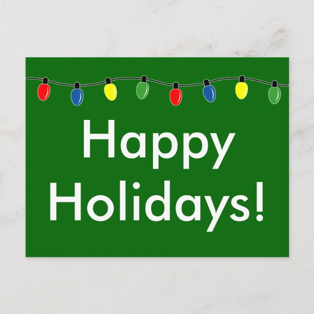 Glad helg ljus-vykort (Framsida)