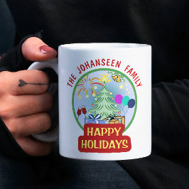 Glad helg Ljusfärgad fet typografi Kaffemugg