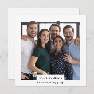 Glad helg Logotyp Corporate julfoto Julkort