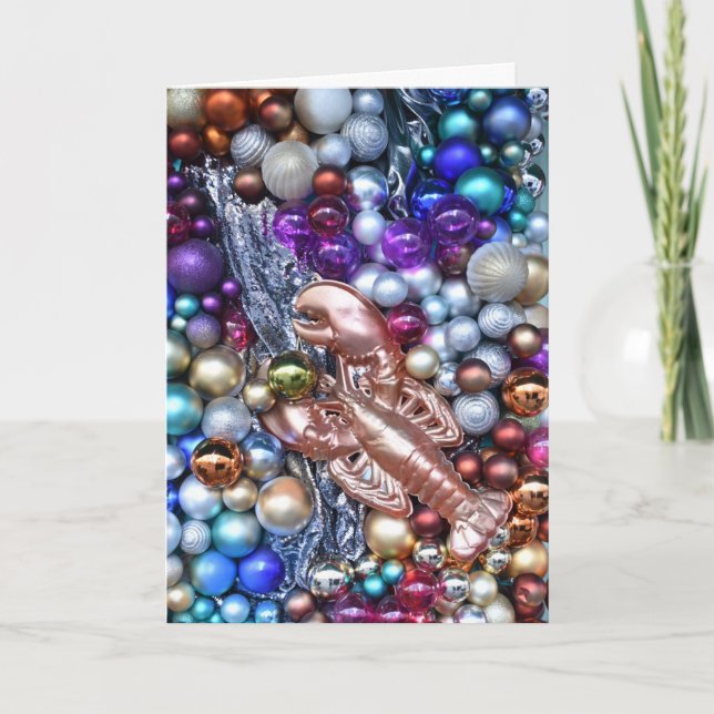 Glad helg London Dekoration, Julklubster Kort (Framsida)