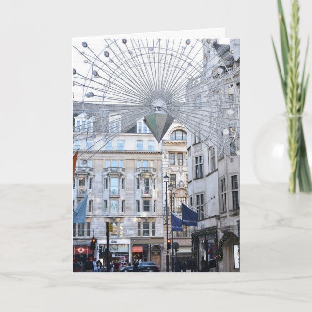 Glad helg London, Förenade kungariket, julhögsäson Kort (Framsida)