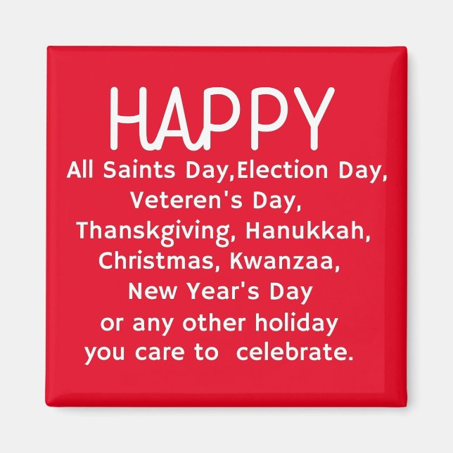 Glad helg magnet (Framsidan)