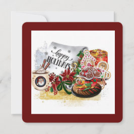 Glad helg-mappat gratulationskort julkort