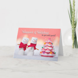Glad helg Marshmallow Snögubbars