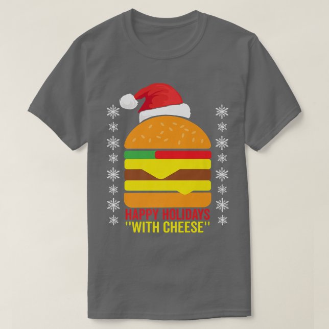 Glad helg med Cheese Family jul Pajama T Shirt (Design framsida)