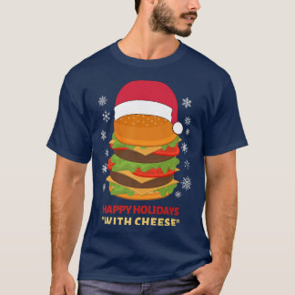 Glad helg med Cheese Funny julburgare T Shirt
