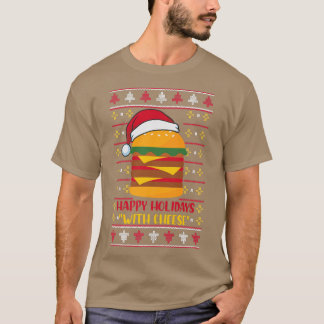 Glad helg med Cheese Funny Julost T Shirt