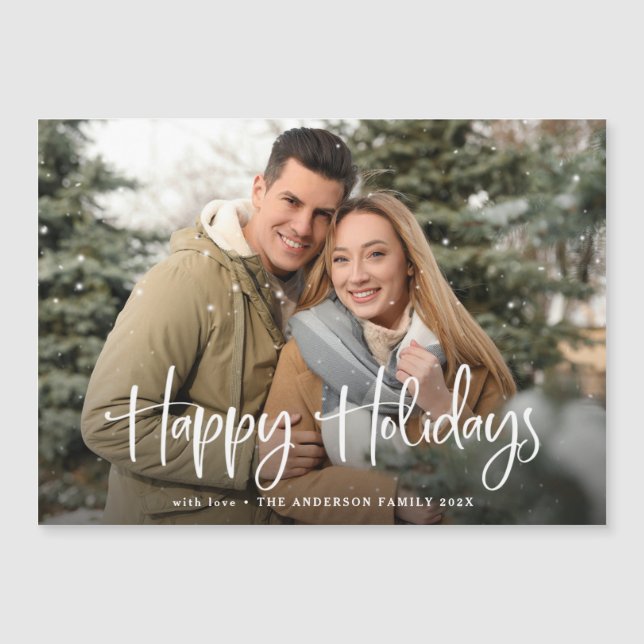 Glad helg med ditt familjefoto Hälsning (Framsida)