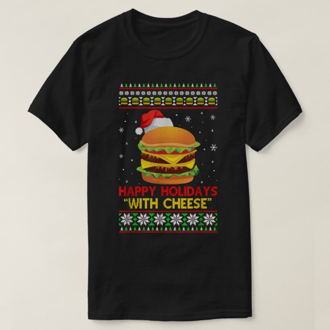 Glad helg med ostostburgare t shirt (Design framsida)