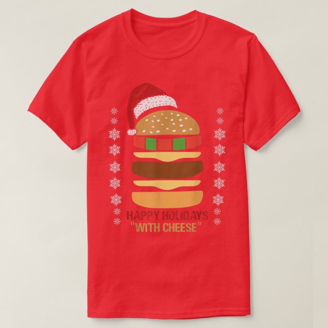 Glad helg med ostsaft jultomten t shirt (Design framsida)