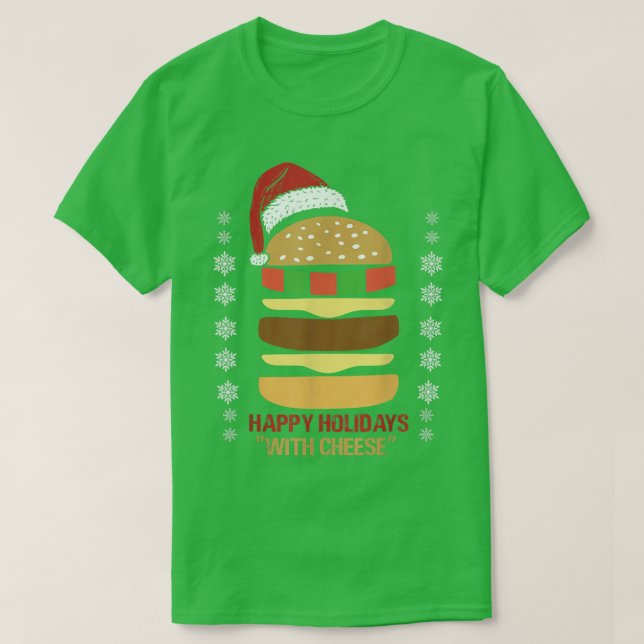 Glad helg med ostsaft jultomten t shirt (Design framsida)