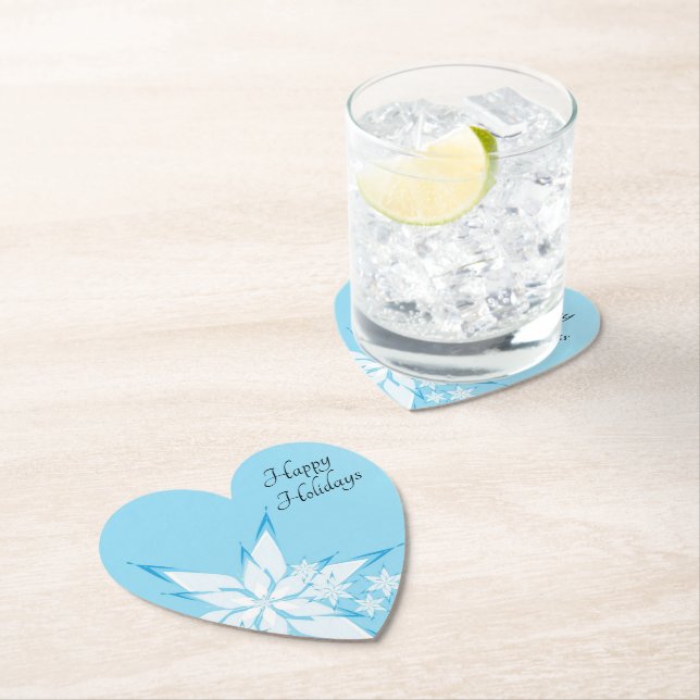 Glad helg med snöflingskonst underlägg papper (Insitu)