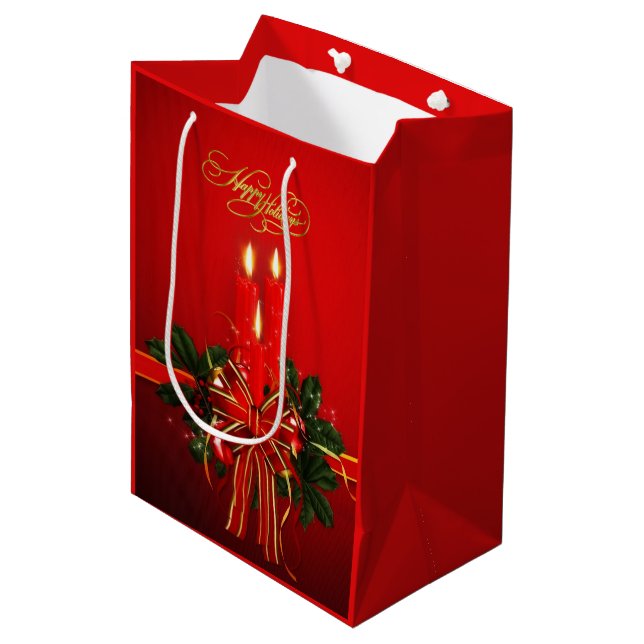 Glad helg Medium Gift Bag (Framsidan Vinklad)
