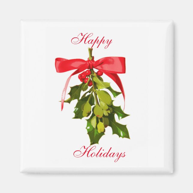 glad helg mistletoe magnet (Framsidan)