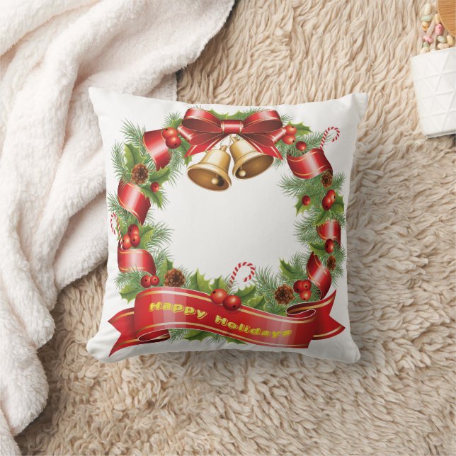Glad helg Mistletoe Wandedekorativ fyllning Kudde (Filt)