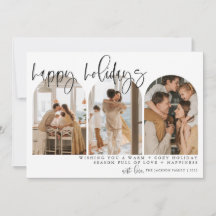 Glad helg Modern Arch Photo Chirstmas-kort