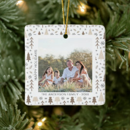 Glad helg Modern foto Julgransprydnad Keramik