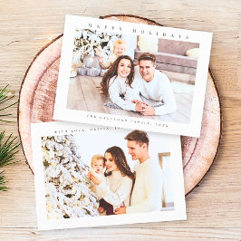 Glad helg Modern minimal foto Julkort