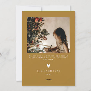 Glad helg Modern minimalistisk Guld-kort Inbjudningar