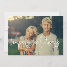 Glad helg Modern, minimalistiskt foto Julkort