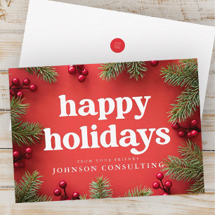 Glad helg Modern stjärnor och Gräs-koner Julkort