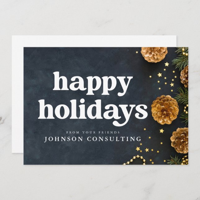 Glad helg Modern stjärnor och Gräs-koner Meddelande (Fram/baksida)