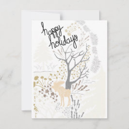 Glad helg Moose Helgdag Card Julkort