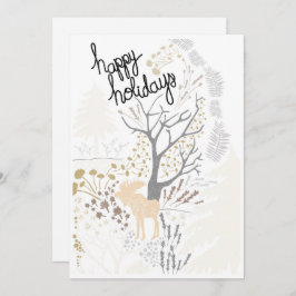 Glad helg Moose Helgdag Card Julkort