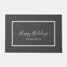 Glad helg mörk grått vit familj namn