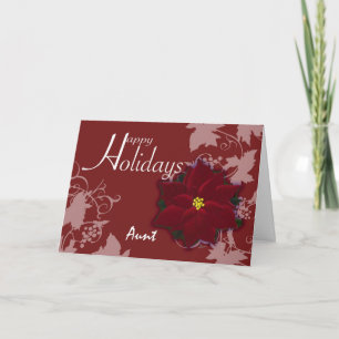 Glad helg Moster-kort julkort Poinsettia-kort
