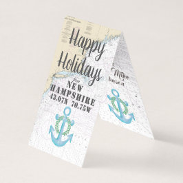 Glad helg New Hampshire Nautical Gift Märkre Kort