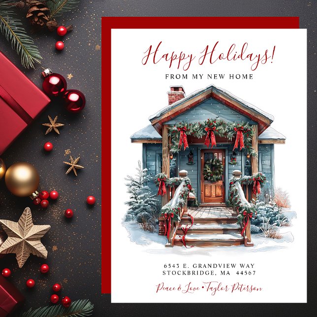 Glad helg New Home Front Flytta Meddelande (Skapare uppladdad)