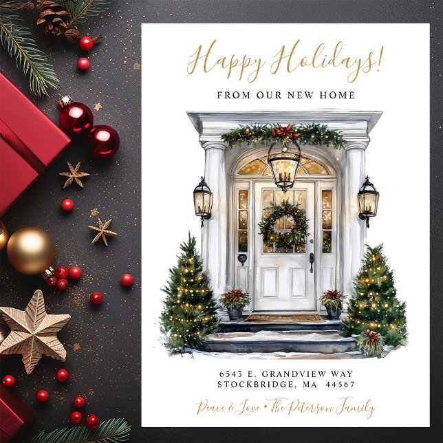 Glad helg New Home Front Flytta Meddelande (Skapare uppladdad)