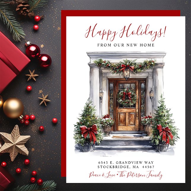 Glad helg New Home Front Flytta Meddelande (Skapare uppladdad)