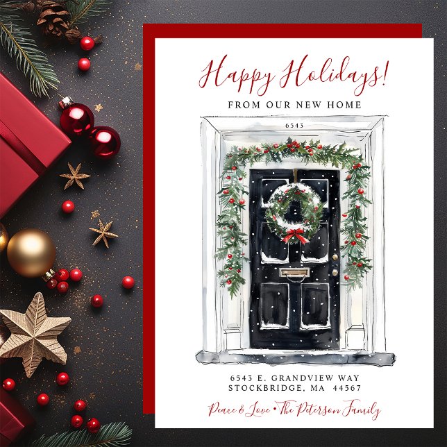 Glad helg New Home Front Flytta Meddelande (Skapare uppladdad)