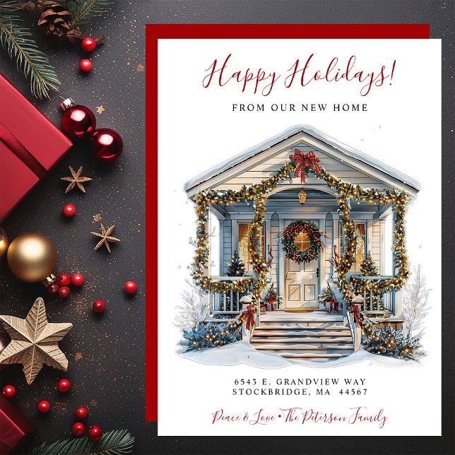 Glad helg New Home Front Flytta Meddelande (Skapare uppladdad)