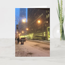 Glad helg New York City Snö jul-NYC