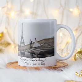 Glad helg Newlyed Photo Collage Kaffemugg