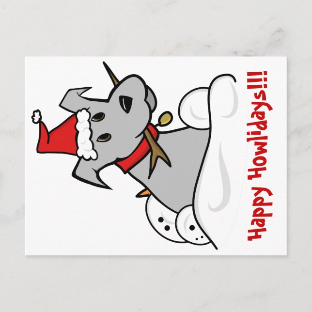 Glad helg och Howlidays! Vykort (Framsida)