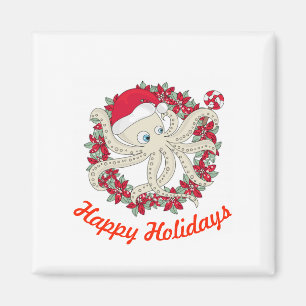 Glad helg Octopus Magnet