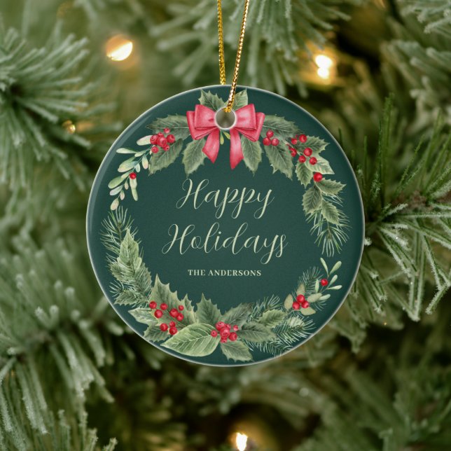 Glad helg Ornament för julkrans (Träd)