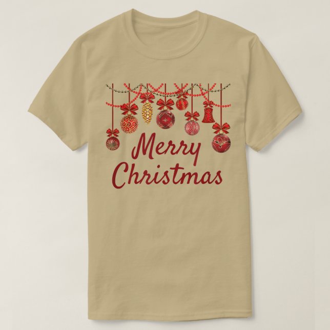 Glad helg Ornaments God jul Hanukkah T Shirt (Design framsida)