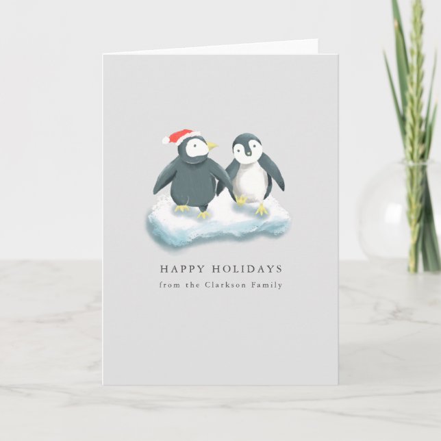 Glad helg Penguins jul (Framsida)