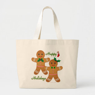 Glad helg Pepparkaksgubbe Boy Girl Jumbo Tygkasse