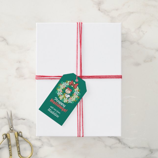 Glad helg | Peppermint Candy Wandeans Presentetikett (Med Snöre)