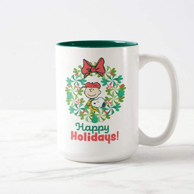 Glad helg | Peppermint Candy Wandeans Två-Tonad Mugg (Höger)