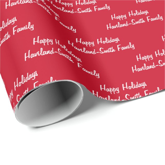 Glad helg Personlig Gift Wrap HAMbyWG Presentpapper (Rullad Hörn)