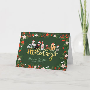 Glad helg Pet-familjens Hundraser Santa Hats