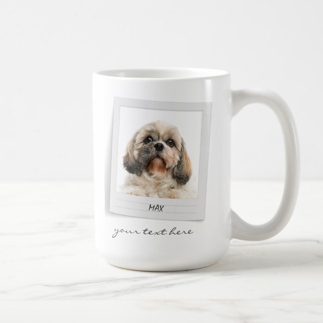 Glad helg Pet Photo Ram Personlig Kaffemugg (Höger)