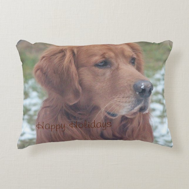 Glad helg Pet Pillow Prydnadskudde (Framsidan)